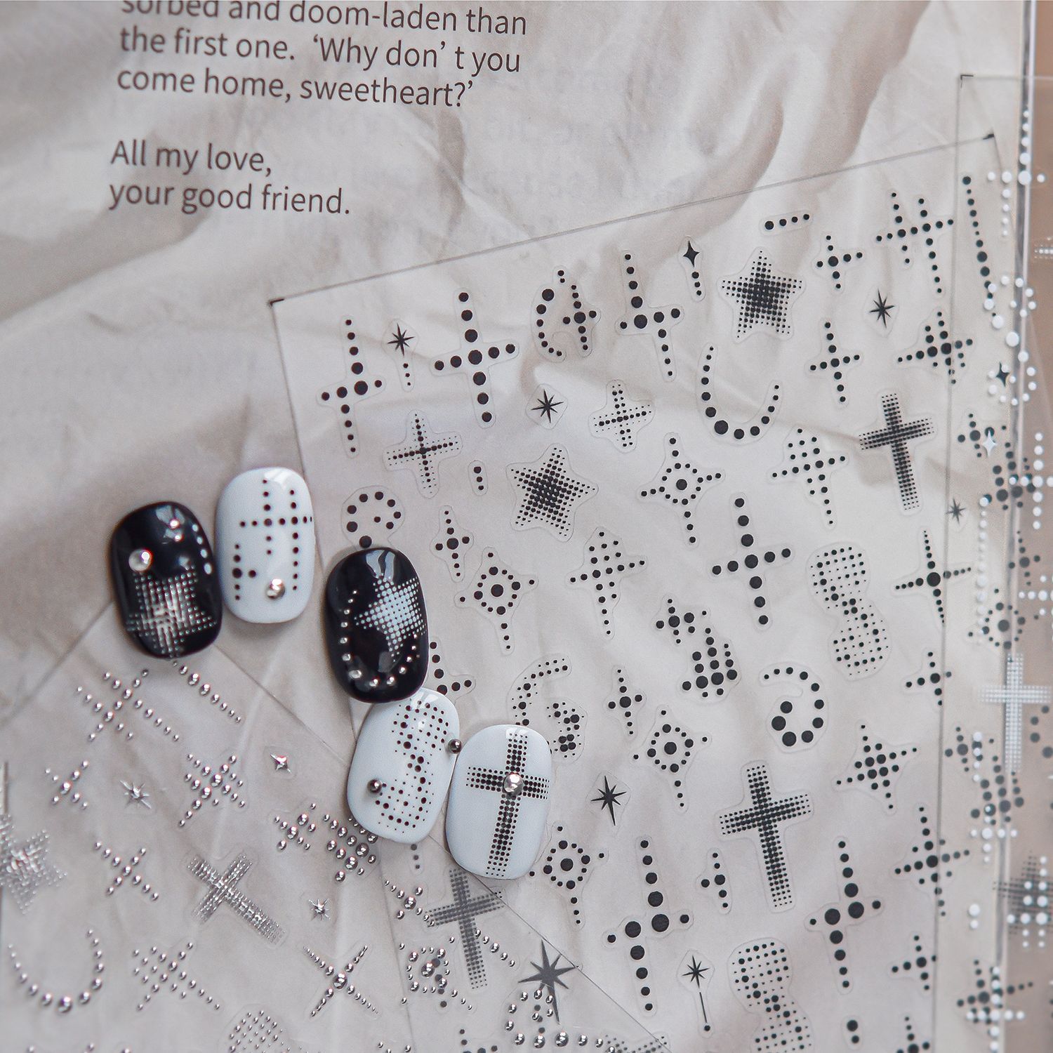 Glitter Vinyl Roll - Y2K Minimal 5D Nail Art Stickers