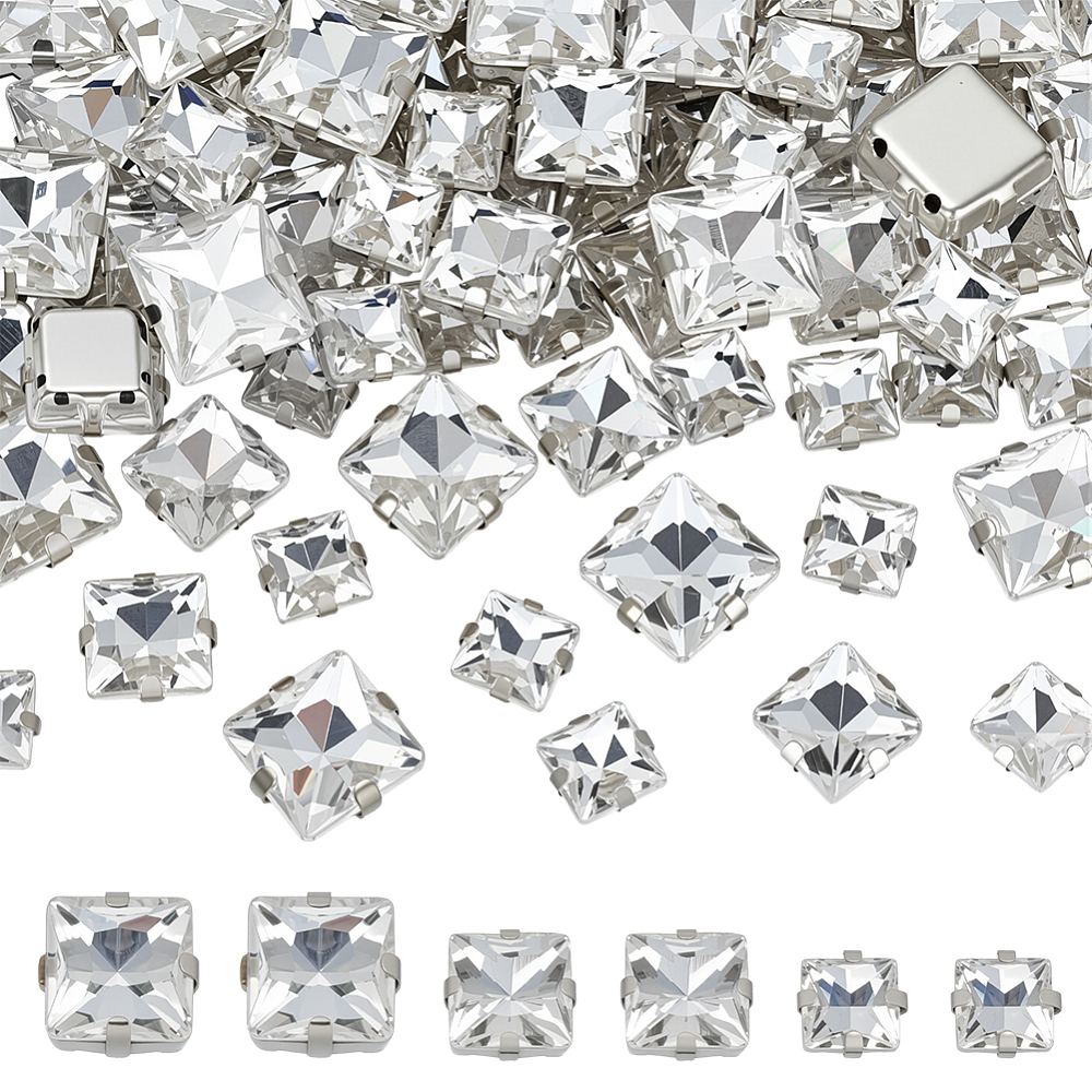 Sew On Rhinestone - 75Pcs Sew on Rhinestone Multi-strand Links