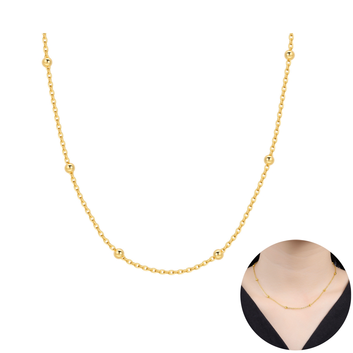 Orstarry S925 Sterling Silver  - đánh giá và giá Pearl Trim Chain