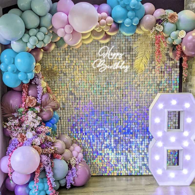 18 Pcs Sequin Panel Background - đánh giá và giá Sequin Fabric Panel