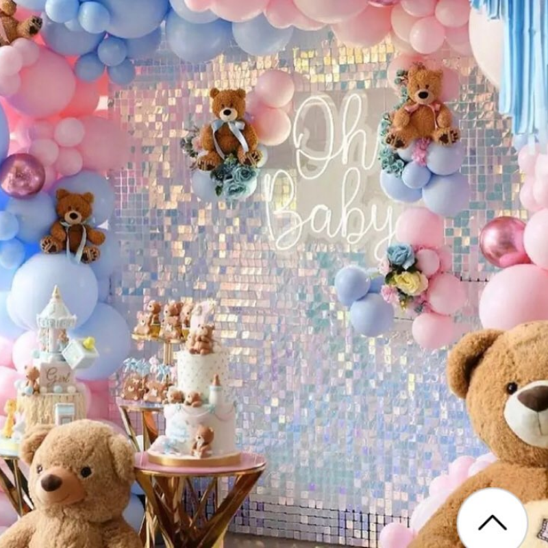 18 Pcs Sequin Panel Background - đánh giá và giá Sequin Fabric Panel