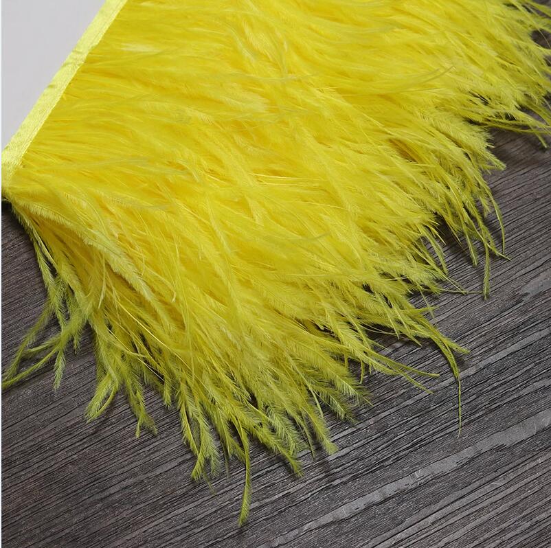13-18CM 6M Ostrich Feather tri - đánh giá và giá Feather Trim Marabou