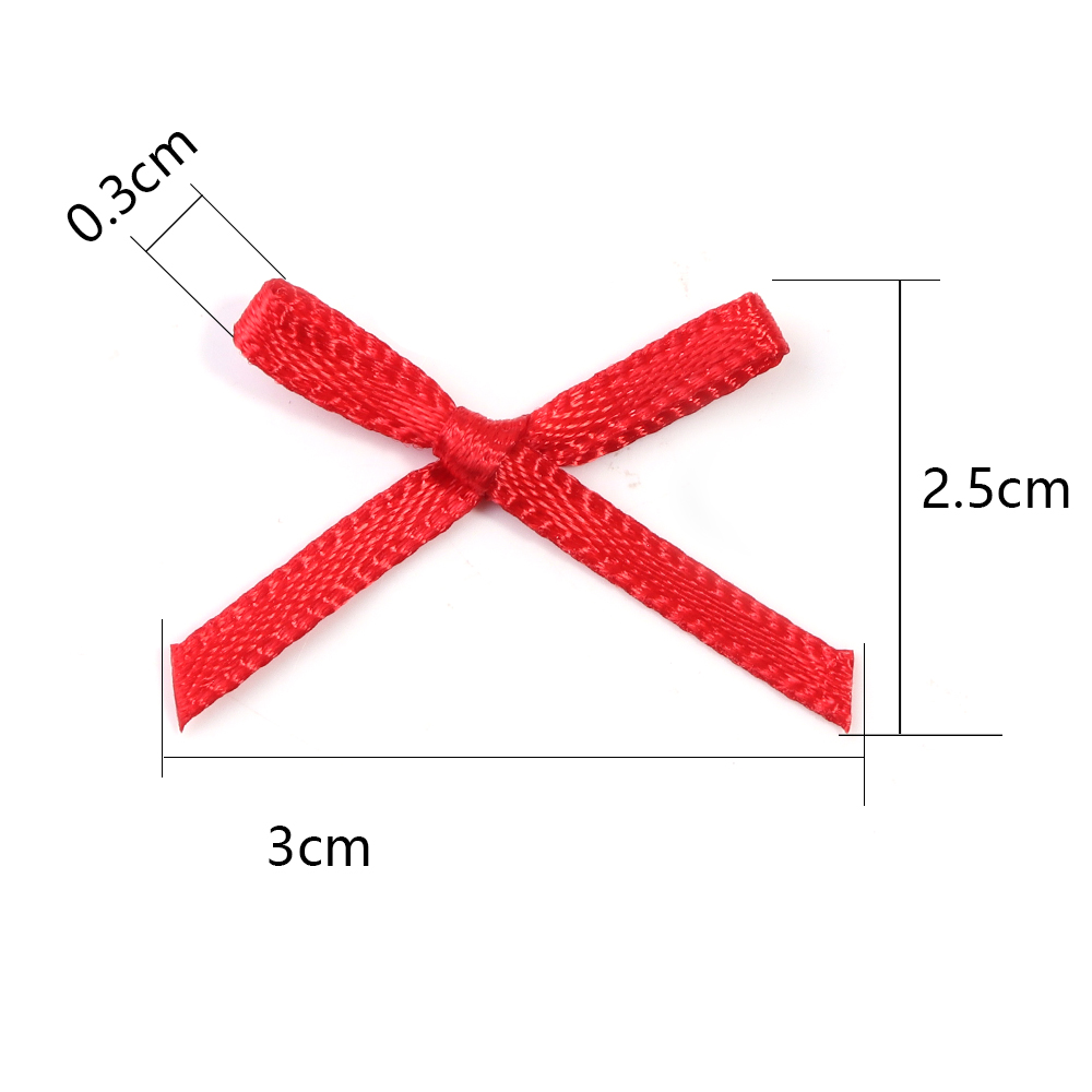 50Pcs 2.5x3cm Ribbons Mini Sat - đánh giá và giá Christmas Craft Embellishment