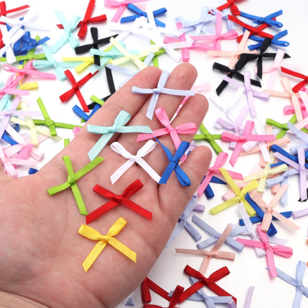 50Pcs 2.5x3cm Ribbons Mini Sat - đánh giá và giá Christmas Craft Embellishment