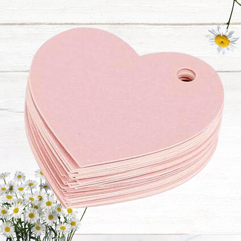 50Pcs Pink Heart-Shaped Paper  - đánh giá và giá Christmas Craft Embellishment