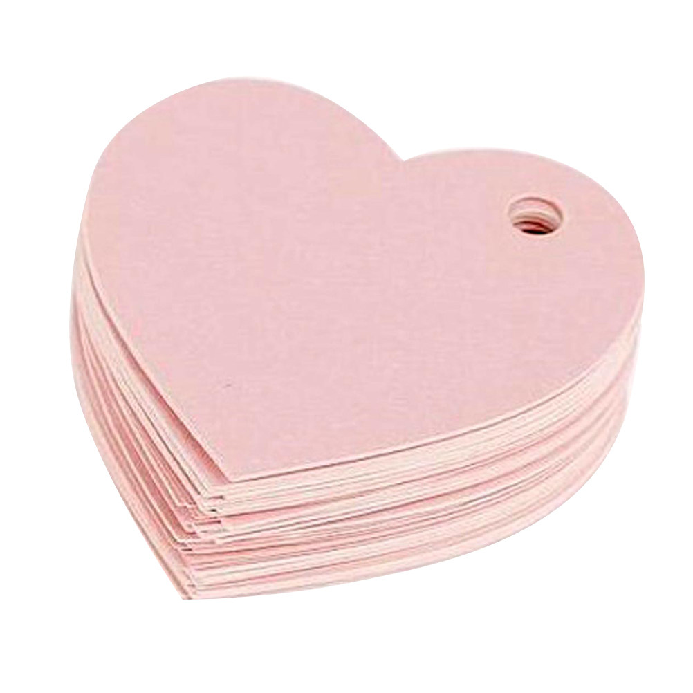 50Pcs Pink Heart-Shaped Paper  - đánh giá và giá Christmas Craft Embellishment