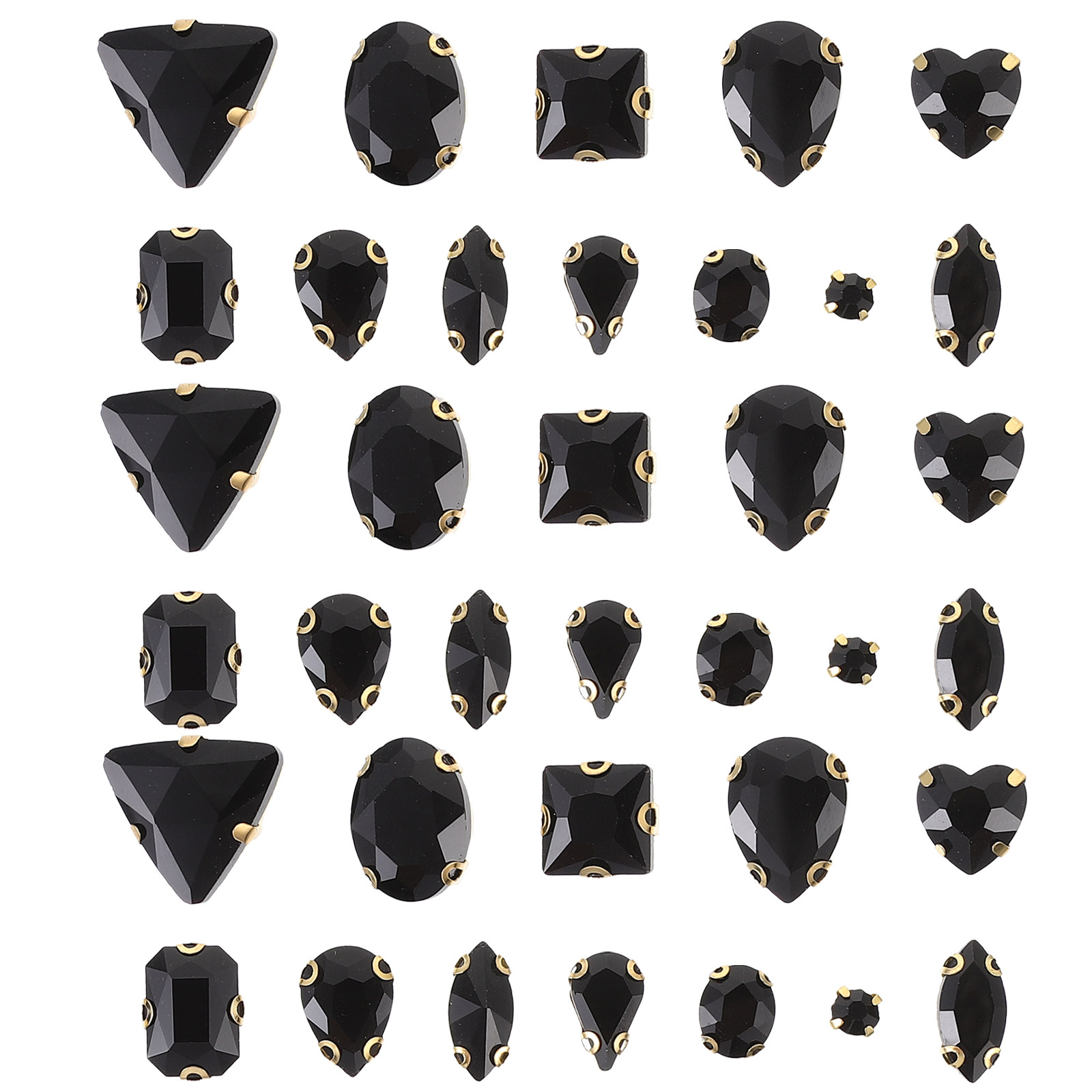 130Pcs Glitter Glass Rhineston - đánh giá và giá Sew On Rhinestone