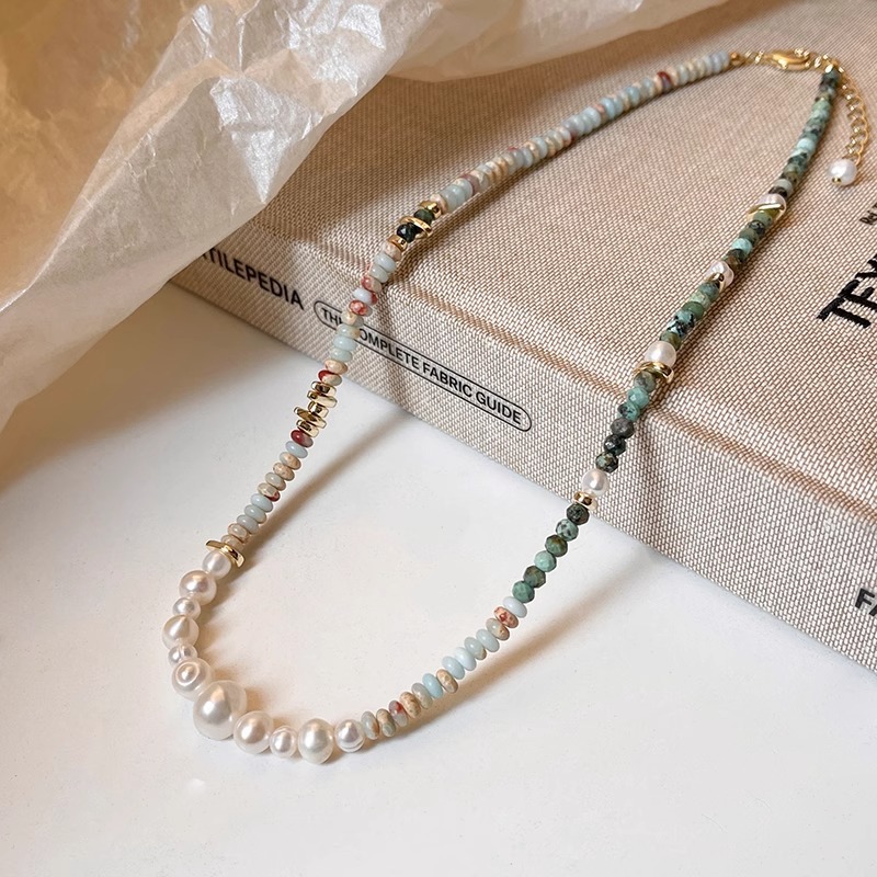 New Arrival Trendy Mixed Color - đánh giá và giá Pearl Trim Chain