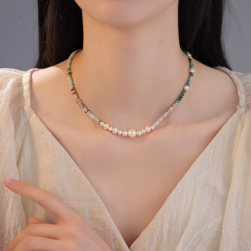 New Arrival Trendy Mixed Color - đánh giá và giá Pearl Trim Chain