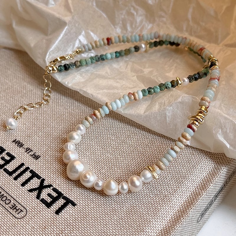 New Arrival Trendy Mixed Color - đánh giá và giá Pearl Trim Chain