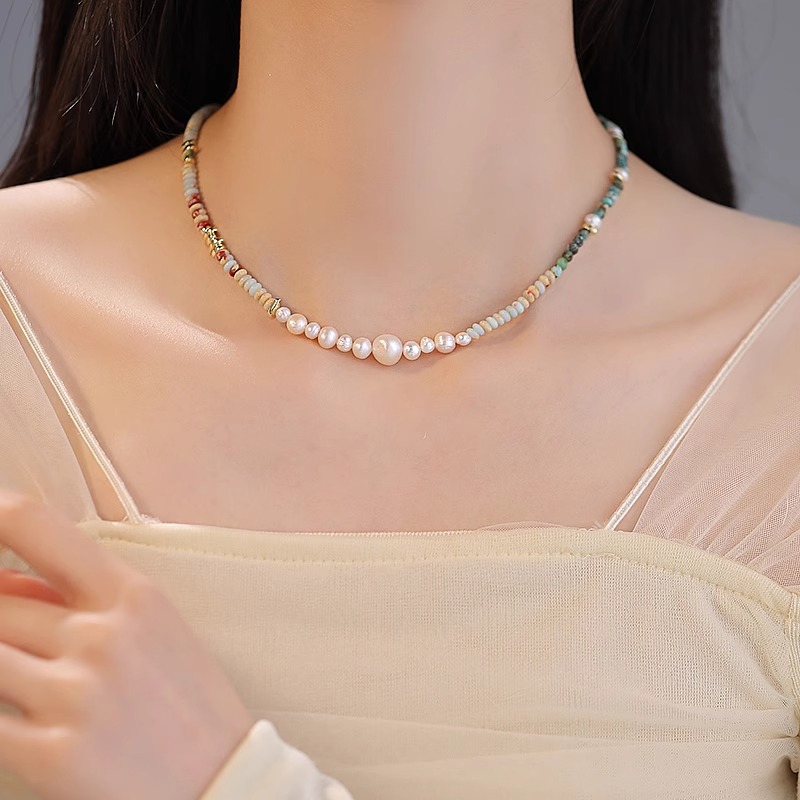New Arrival Trendy Mixed Color - đánh giá và giá Pearl Trim Chain
