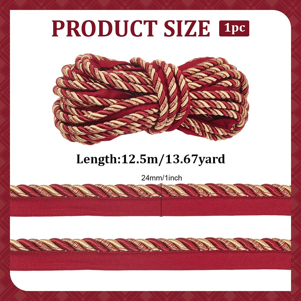 Polyester Twist Lip Cord Trim  - đánh giá và giá Cord Trim Twisted