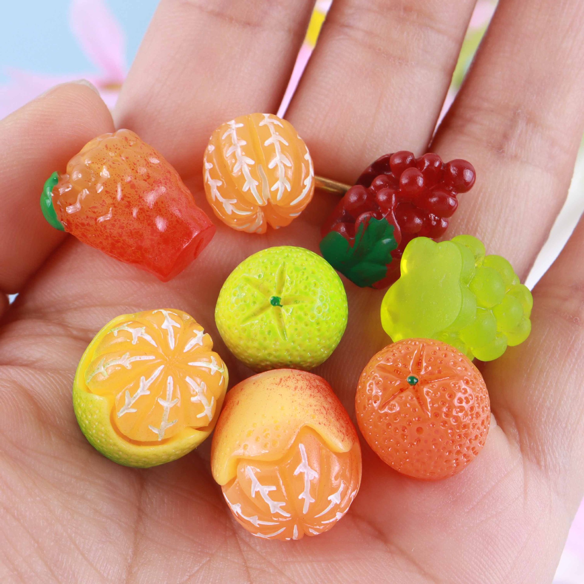 10pcs Diy Mini Resin Orange Fr - đánh giá và giá Christmas Craft Embellishment