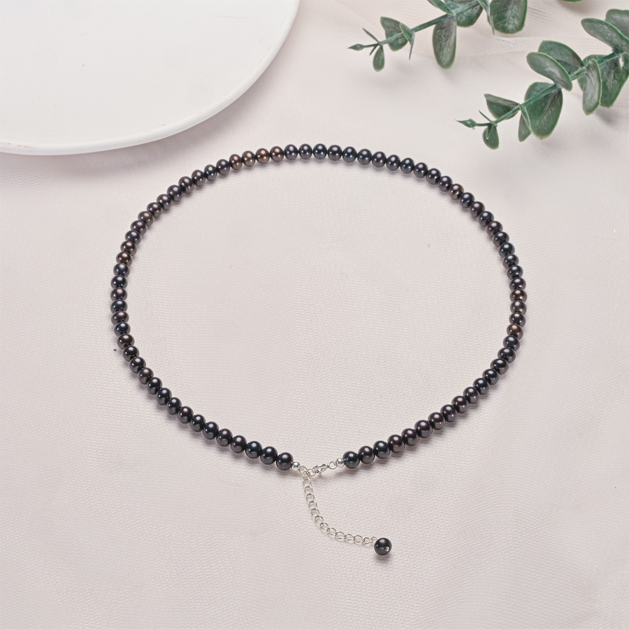 Hengsheng 5-6.5mm Near Round B - đánh giá và giá Pearl Trim Chain