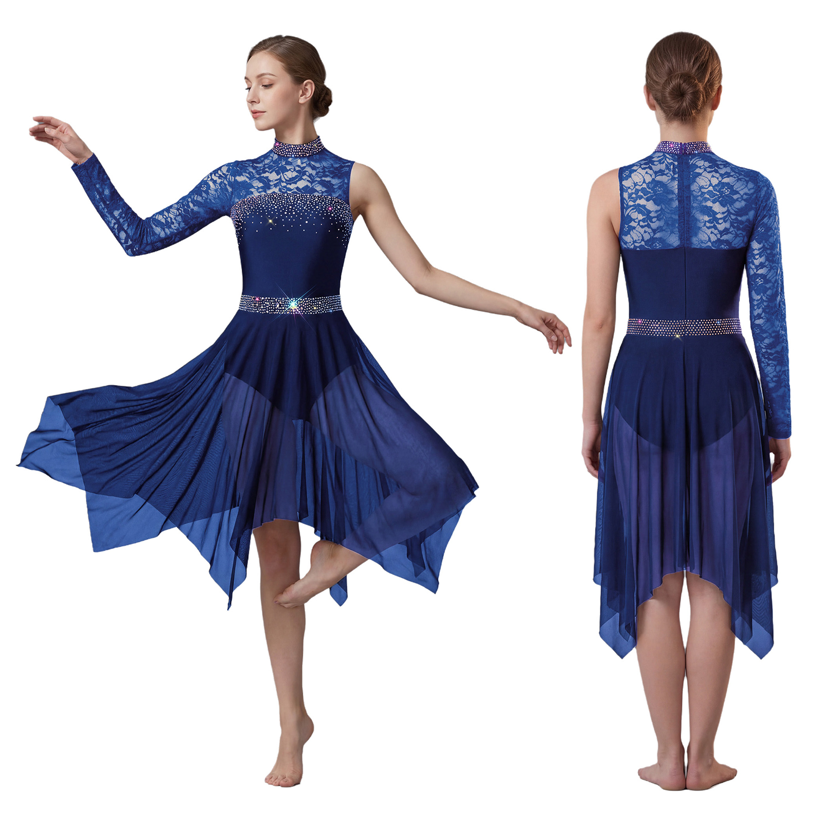 Women Lyrical Figure Skating D - đánh giá và giá Rhinestone Banding Trim