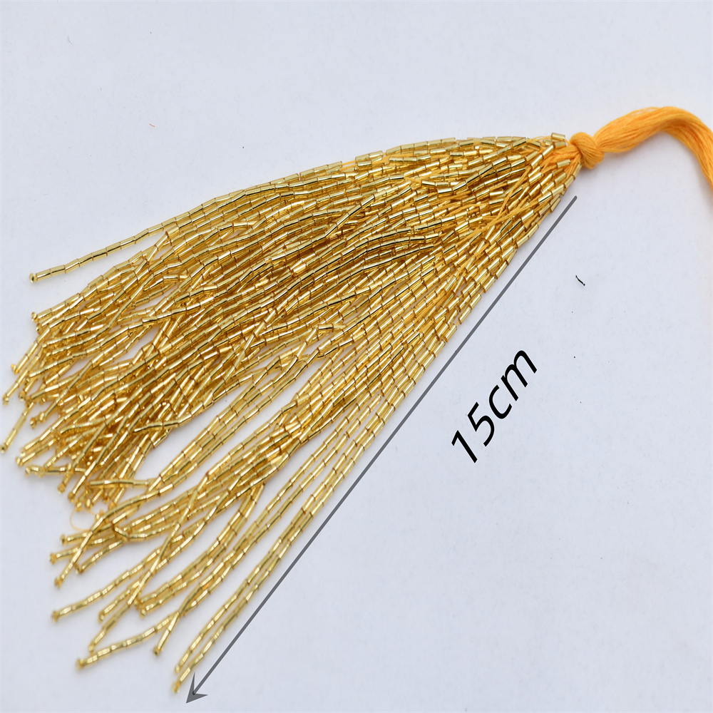 15cm wide 1 bundle gold silver - đánh giá và giá Beaded Trim Fringe
