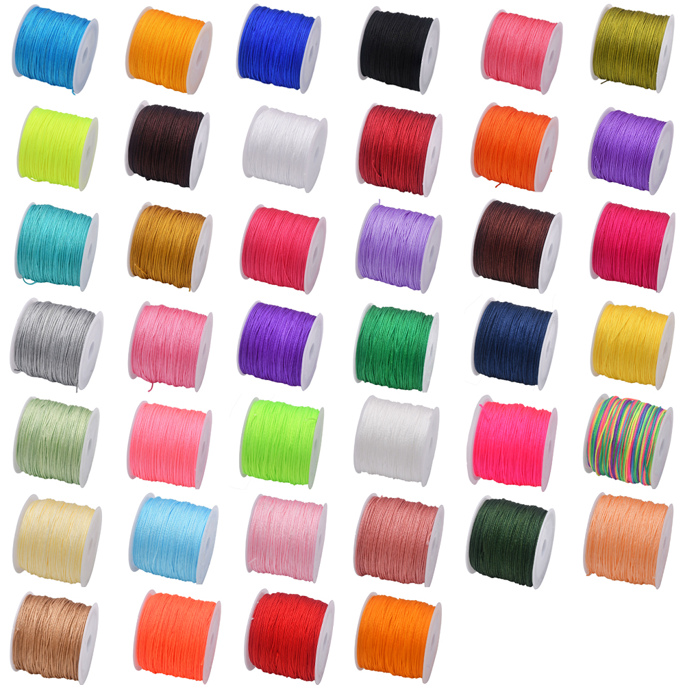 50Yds 0.8mm Crafts Nylon Cord  - đánh giá và giá Beaded Trim Fringe