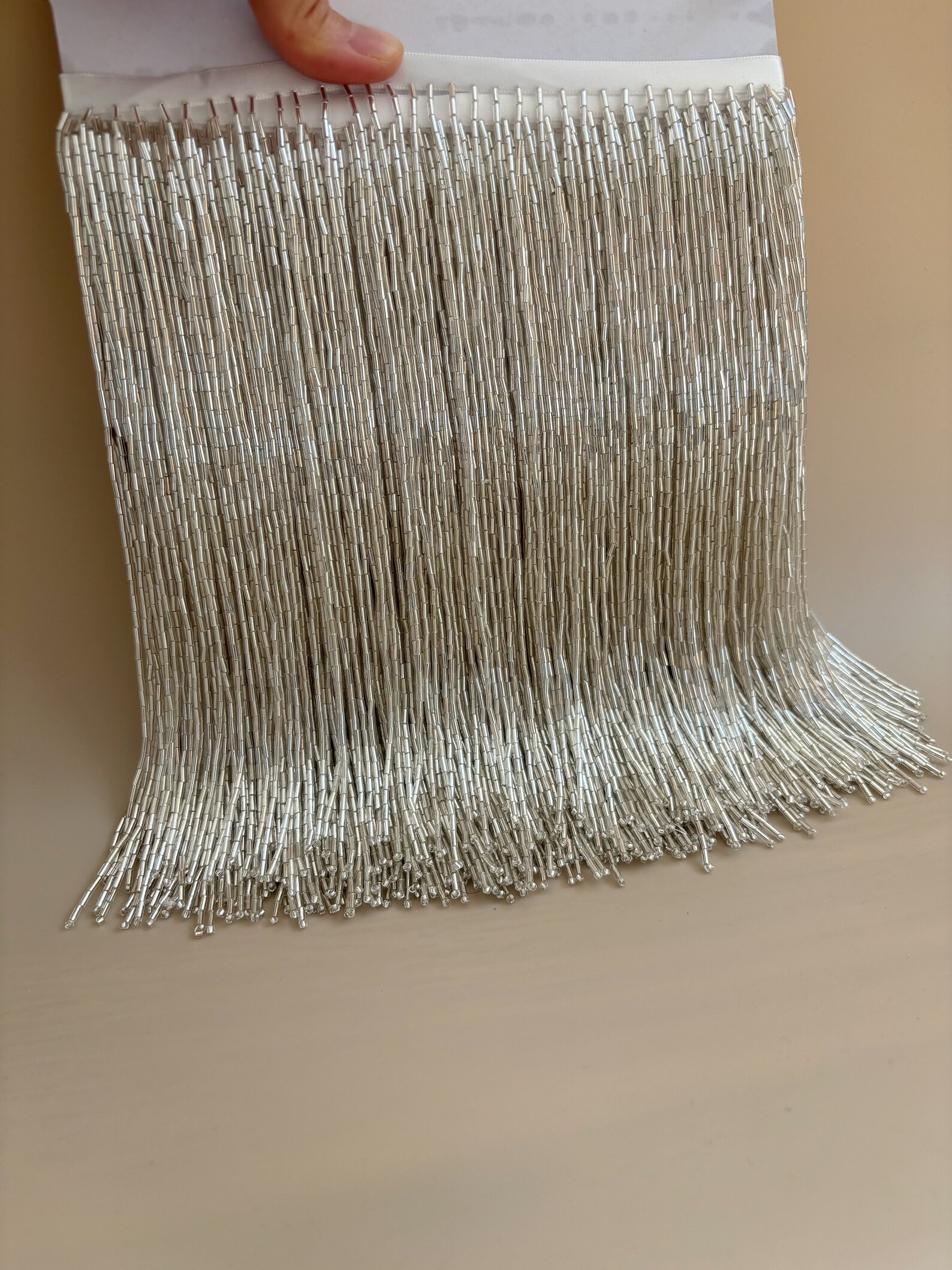 Silver Bead Fringe Trim For Ha - đánh giá và giá Beaded Trim Fringe