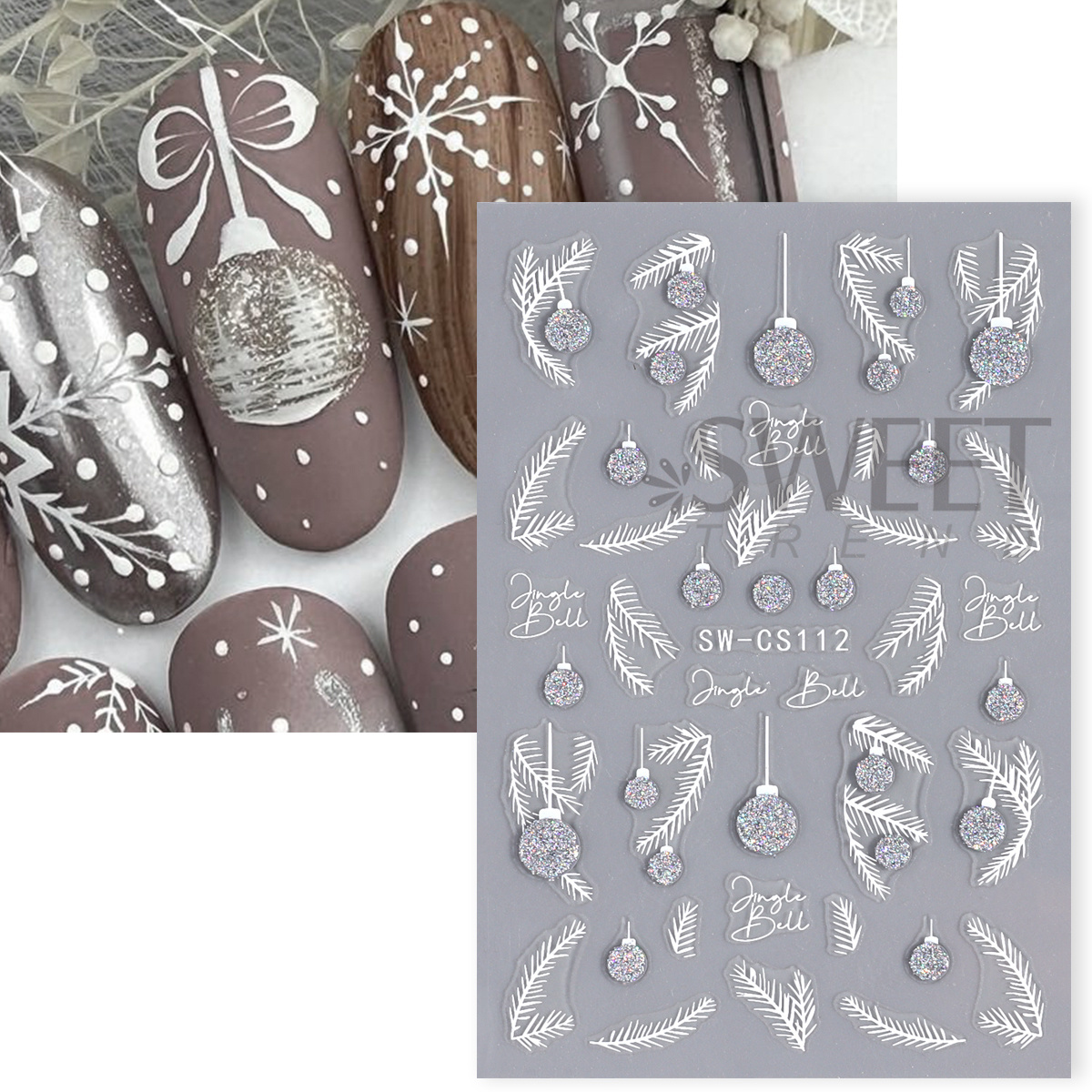 4pcs Winter Cartoon Christmas  - đánh giá và giá Glitter Vinyl Roll