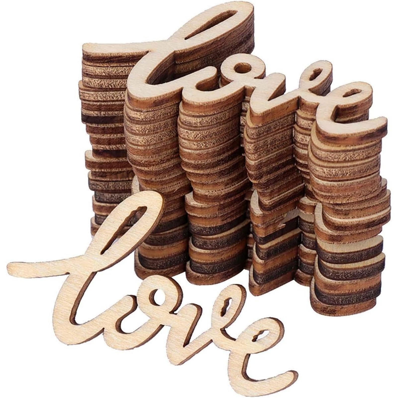 18/36 Pcs Little Love Wood Cra - đánh giá và giá Christmas Craft Embellishment