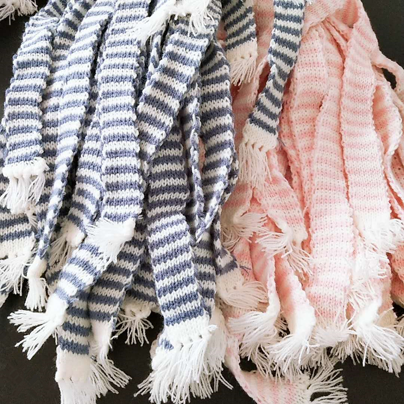 2-10PCS Hand Knitted Stripe Lo - đánh giá và giá Christmas Craft Embellishment