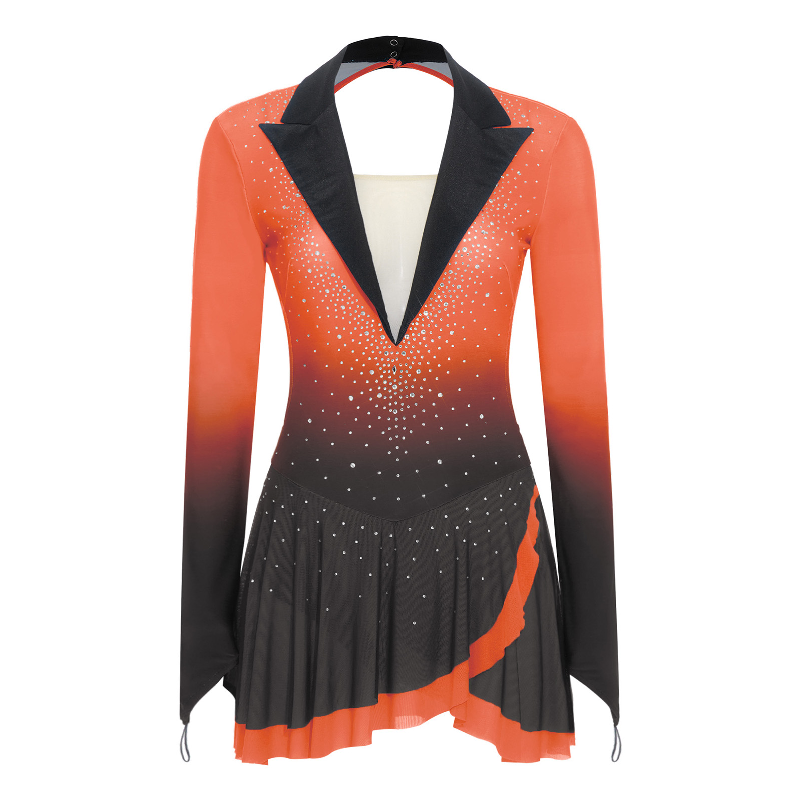 Womens Sheer Mesh Gymnastics B - đánh giá và giá Rhinestone Banding Trim