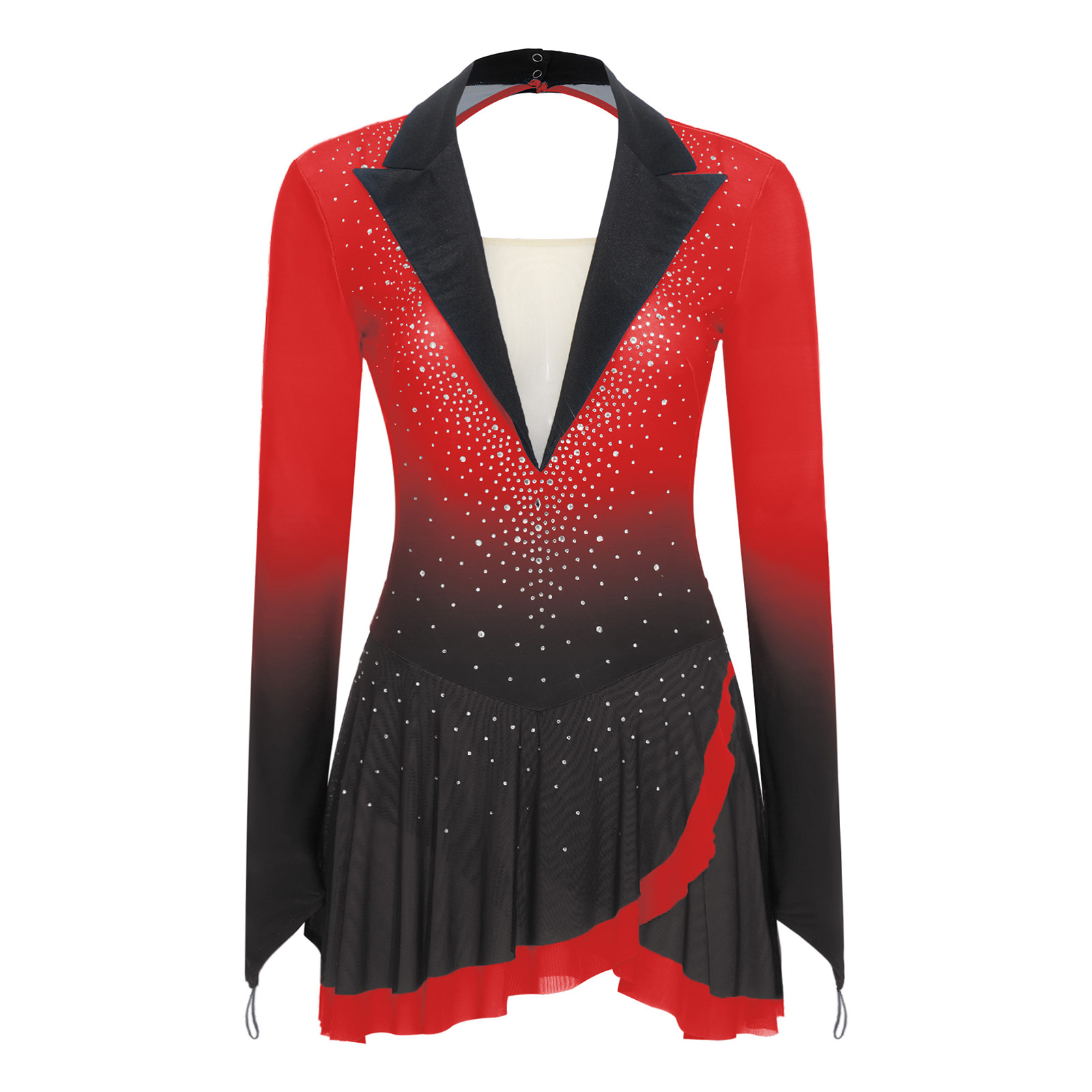 Womens Sheer Mesh Gymnastics B - đánh giá và giá Rhinestone Banding Trim