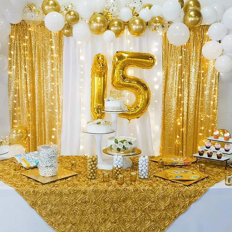 1PC Pink Sequin Backdrop Curta - đánh giá và giá Sequin Fabric Panel