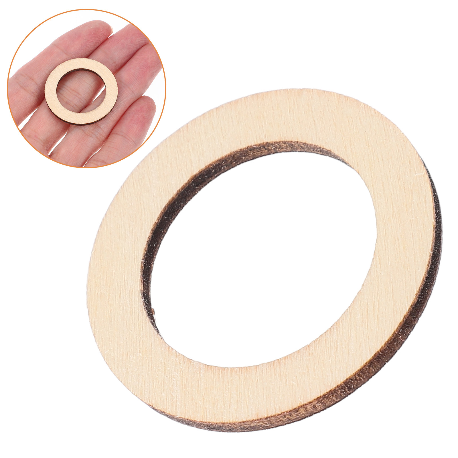 100Pcs Round Wooden Embellishm - đánh giá và giá Christmas Craft Embellishment