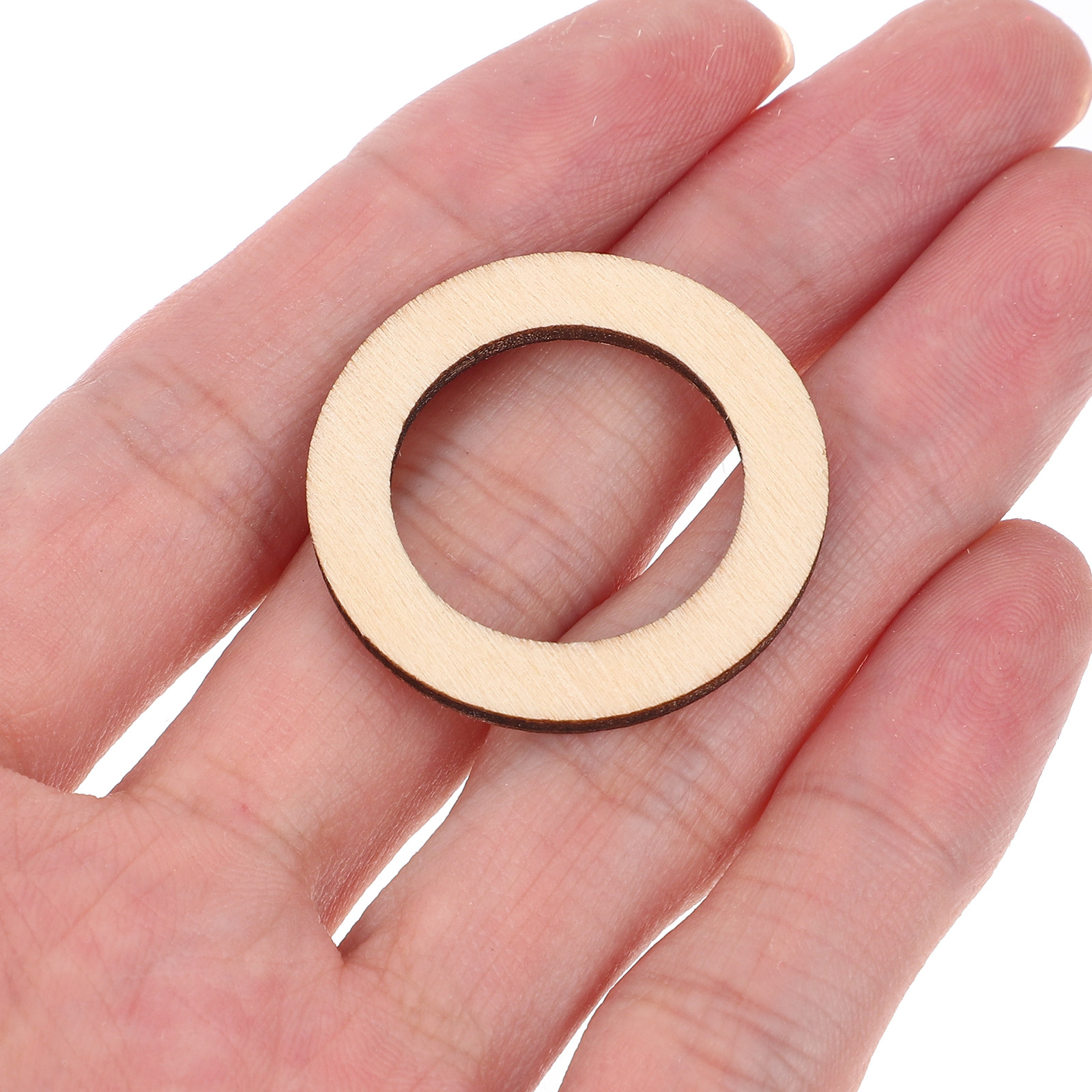 100Pcs Round Wooden Embellishm - đánh giá và giá Christmas Craft Embellishment