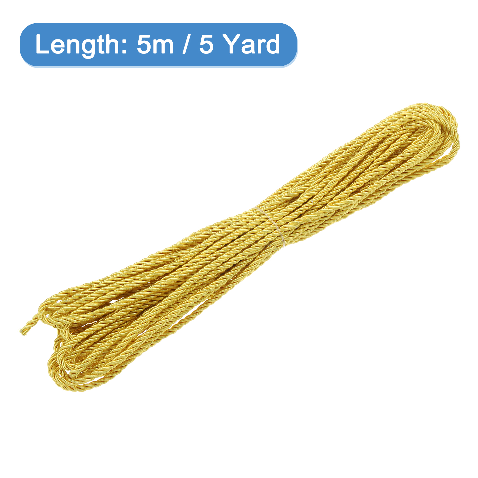 Uxcell 5 Yard 3mm Twisted Cord - đánh giá và giá Cord Trim Twisted