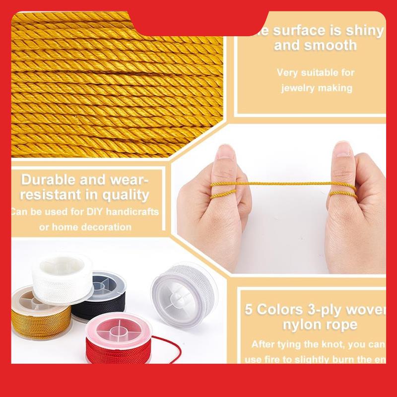 Twisted Nylon Cord 3-Ply Satin - đánh giá và giá Cord Trim Twisted