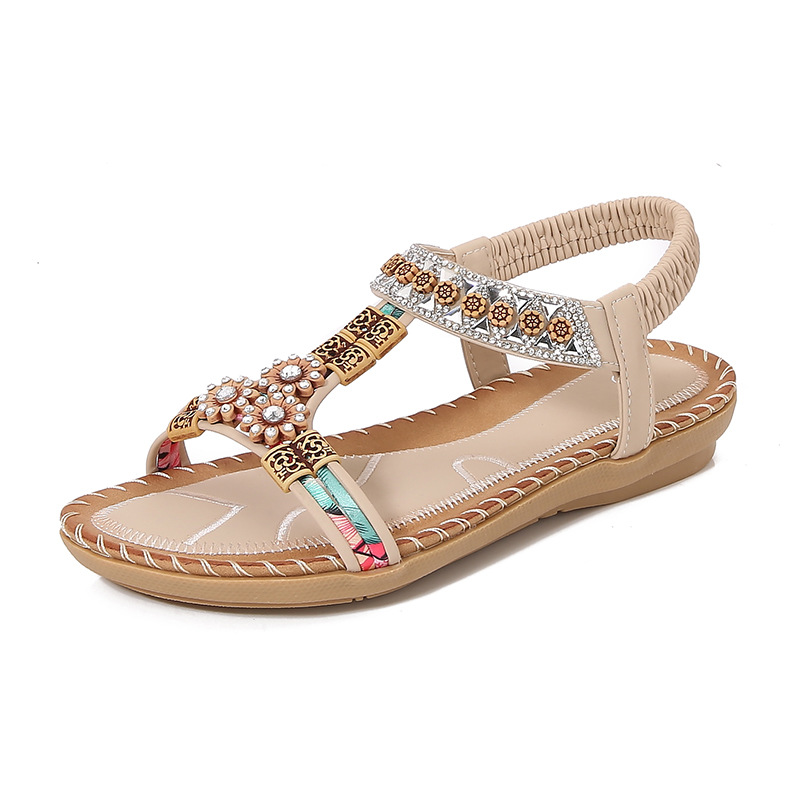 Fashion Bohemian Summer Sandal - đánh giá và giá Sew On Rhinestone