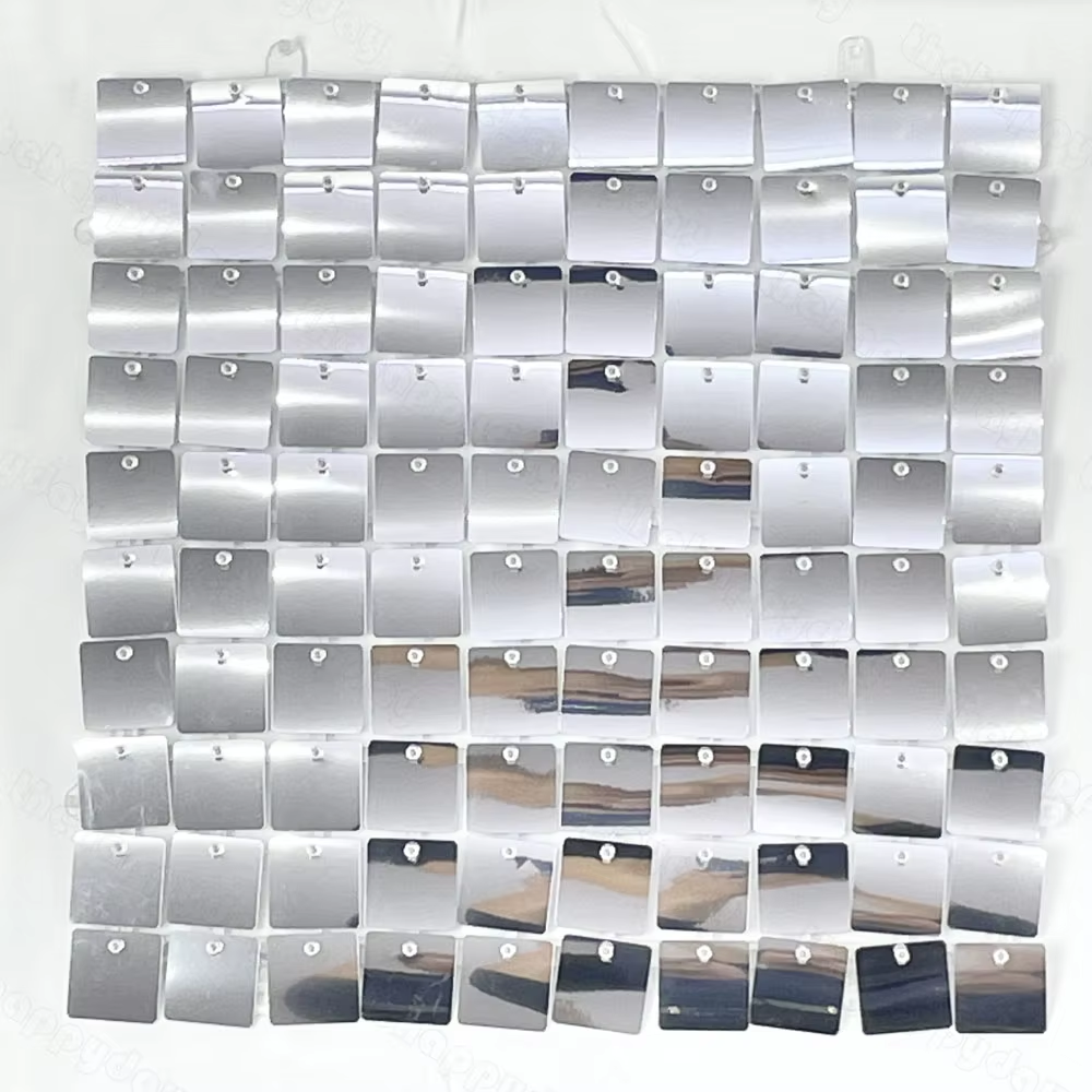 12Pcs Silver Shimmer Wall Back - đánh giá và giá Sequin Fabric Panel