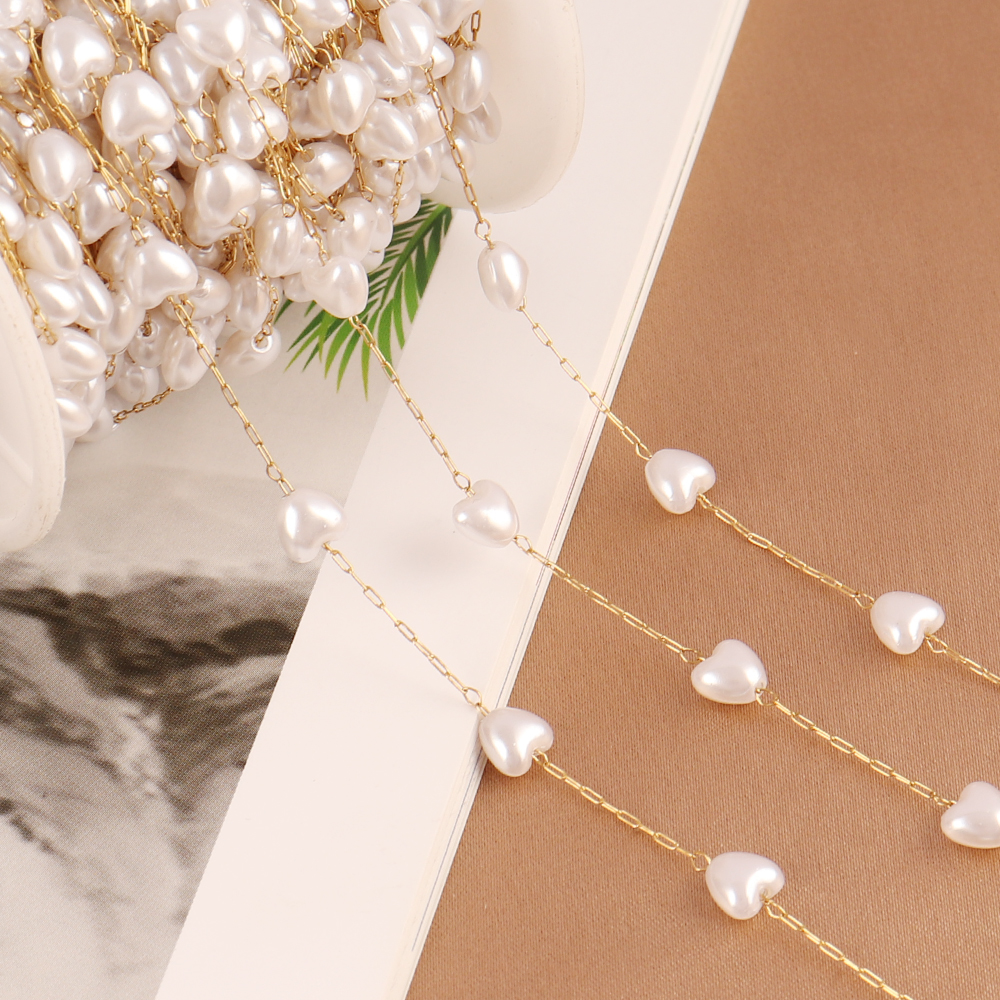 1Meters Stainless Steel Chain  - đánh giá và giá Pearl Trim Chain