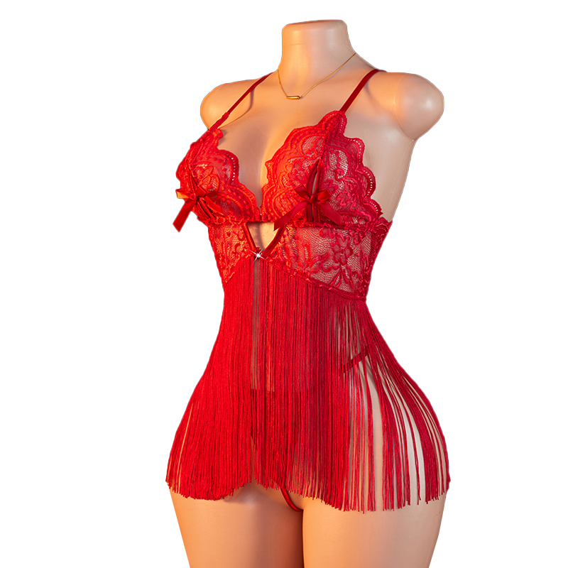 Transparent Lace Women Red Str - đánh giá và giá Tassel Fringe Trim