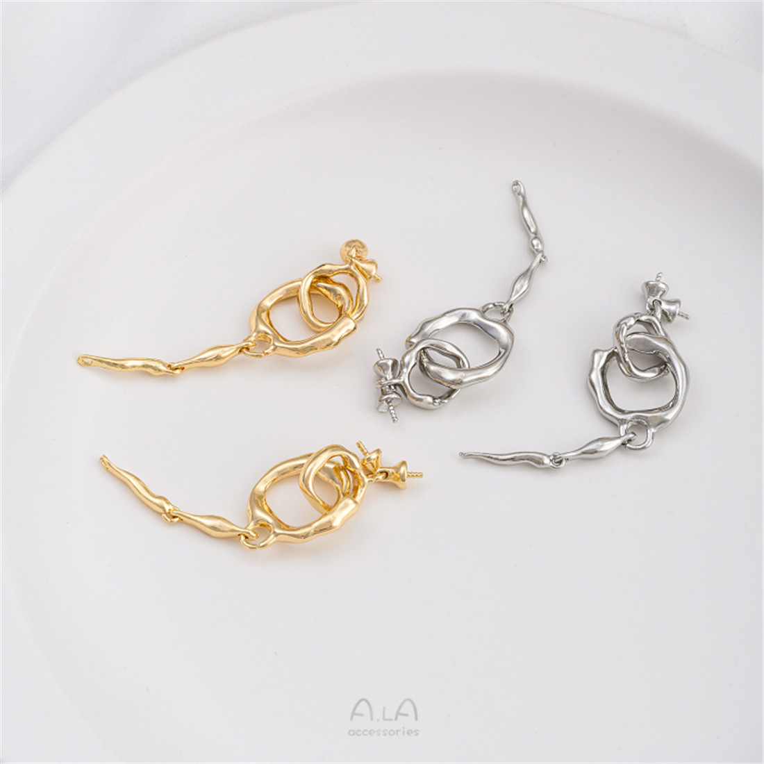 14K Gold-Plated Double-Ring Ne - đánh giá và giá Pearl Trim Chain