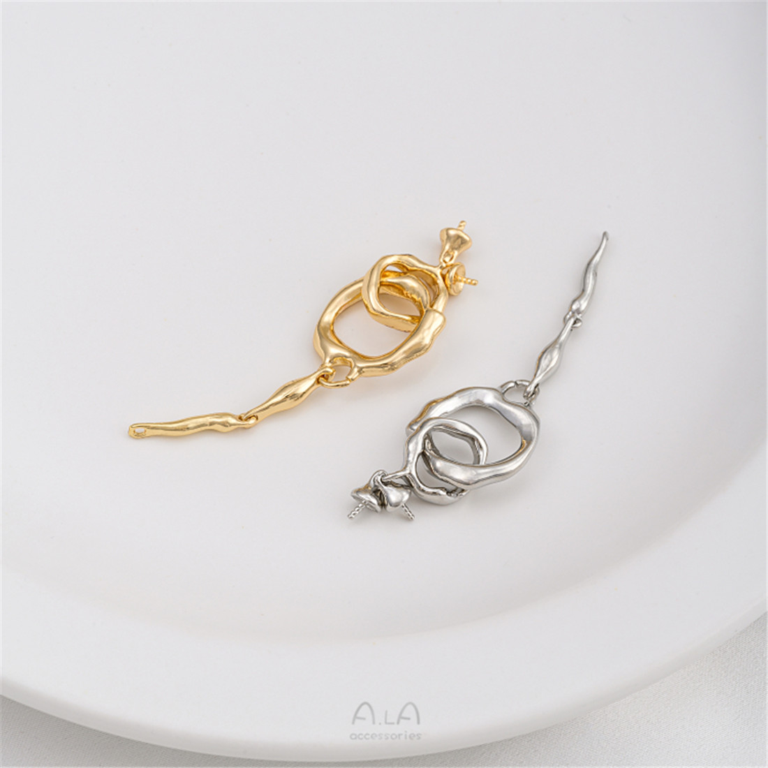 14K Gold-Plated Double-Ring Ne - đánh giá và giá Pearl Trim Chain