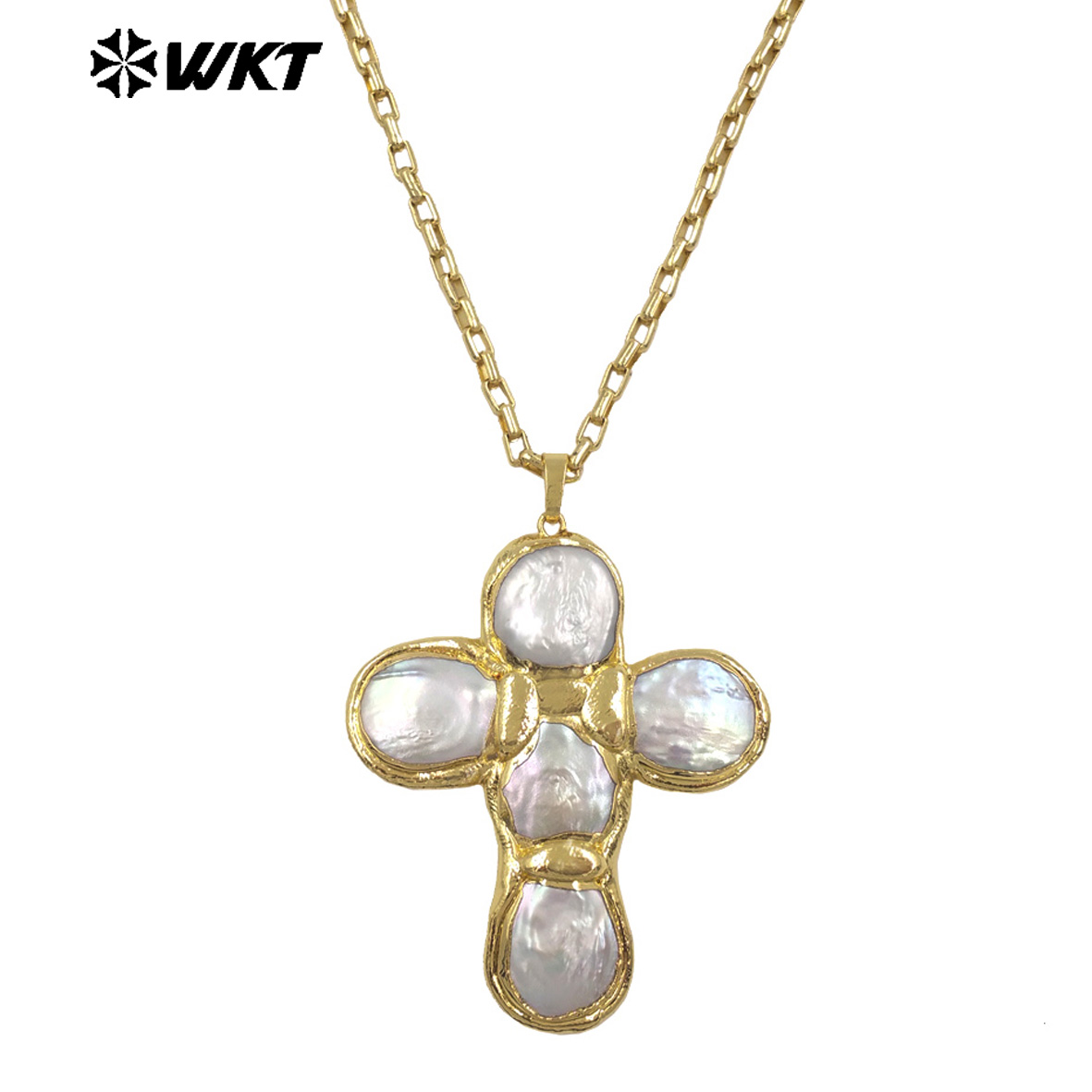 WT-JN349 Newest Design Natural - đánh giá và giá Pearl Trim Chain
