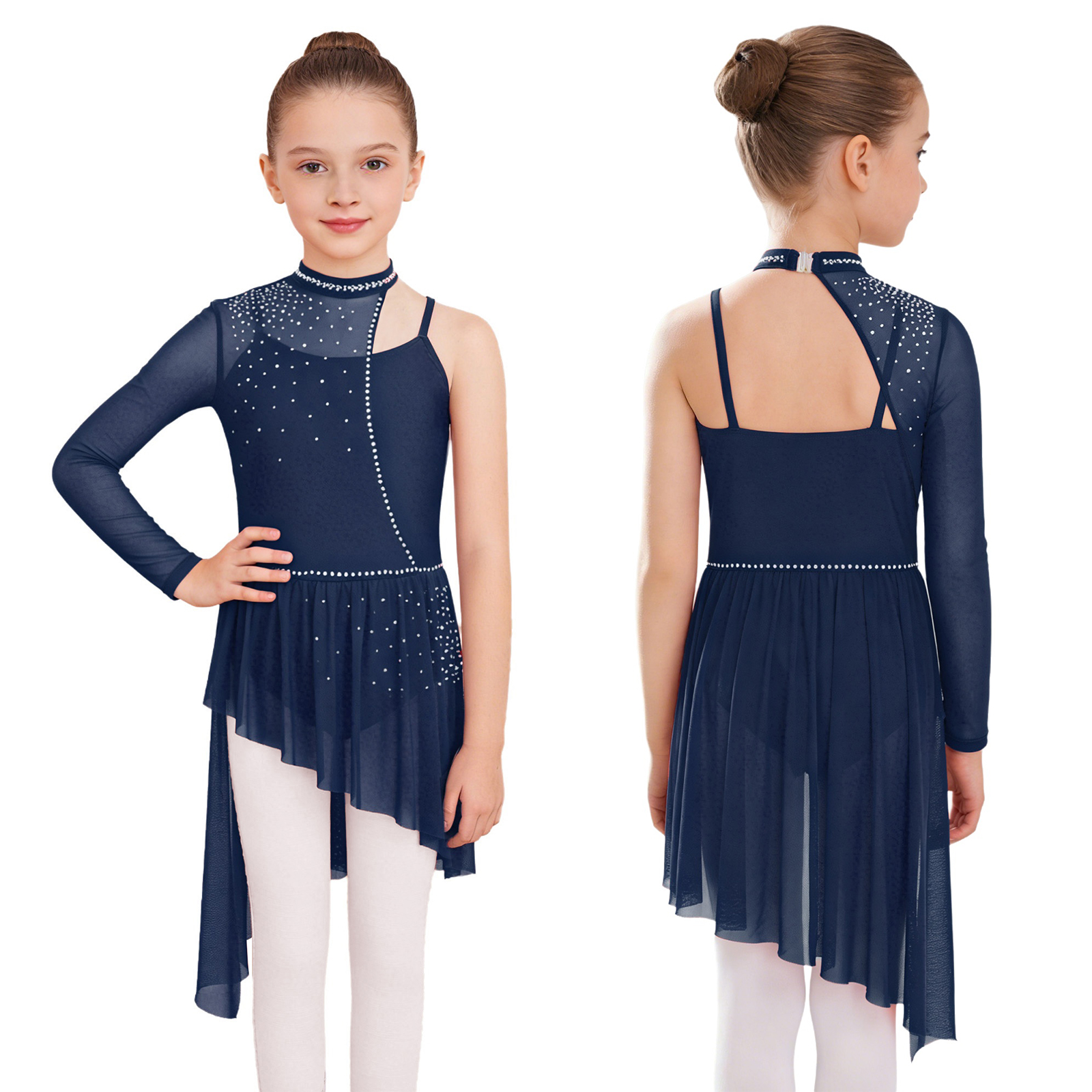 Kids Girls Modern Lyrical Danc - đánh giá và giá Rhinestone Banding Trim