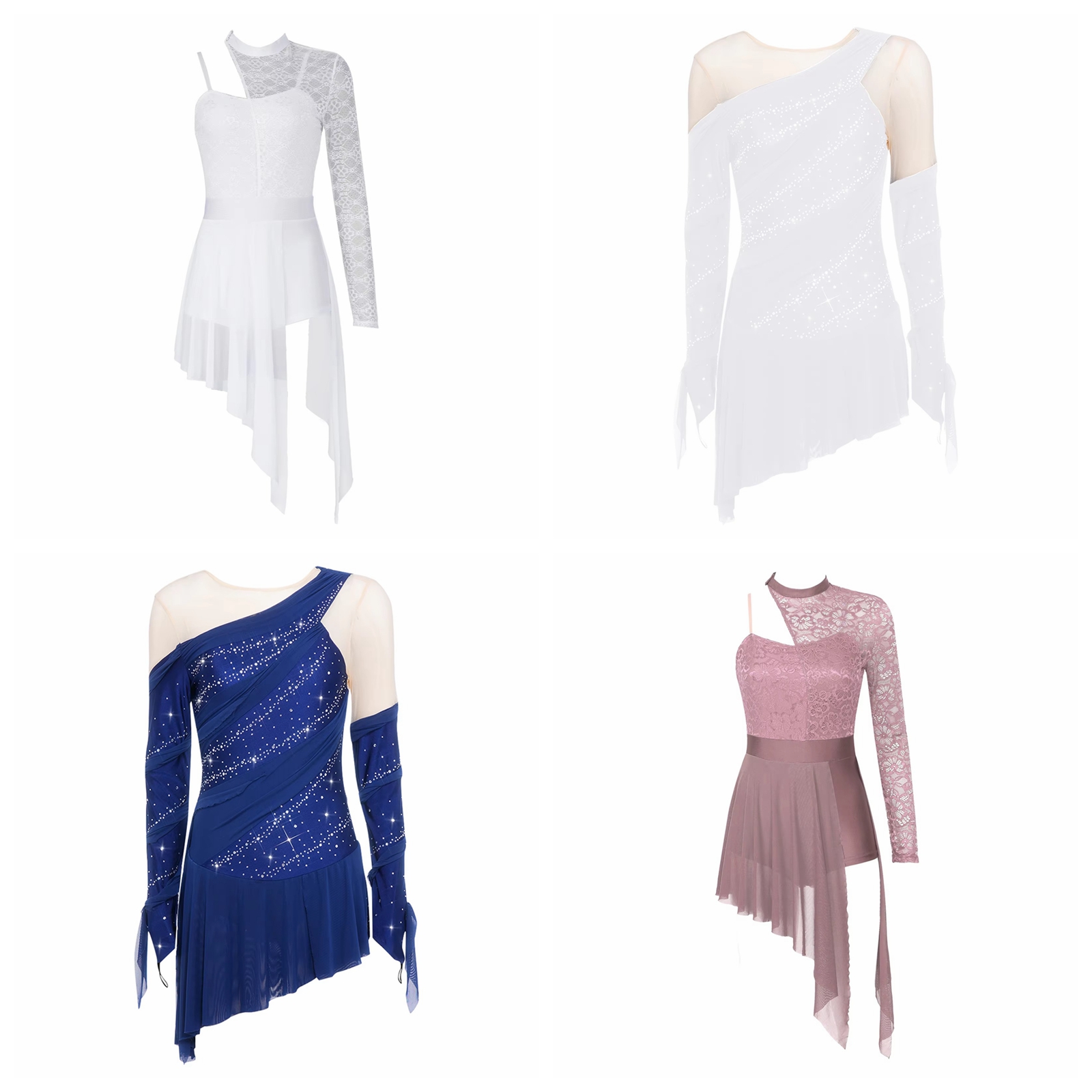Women Rhinestone Lyrical Dance - đánh giá và giá Rhinestone Banding Trim
