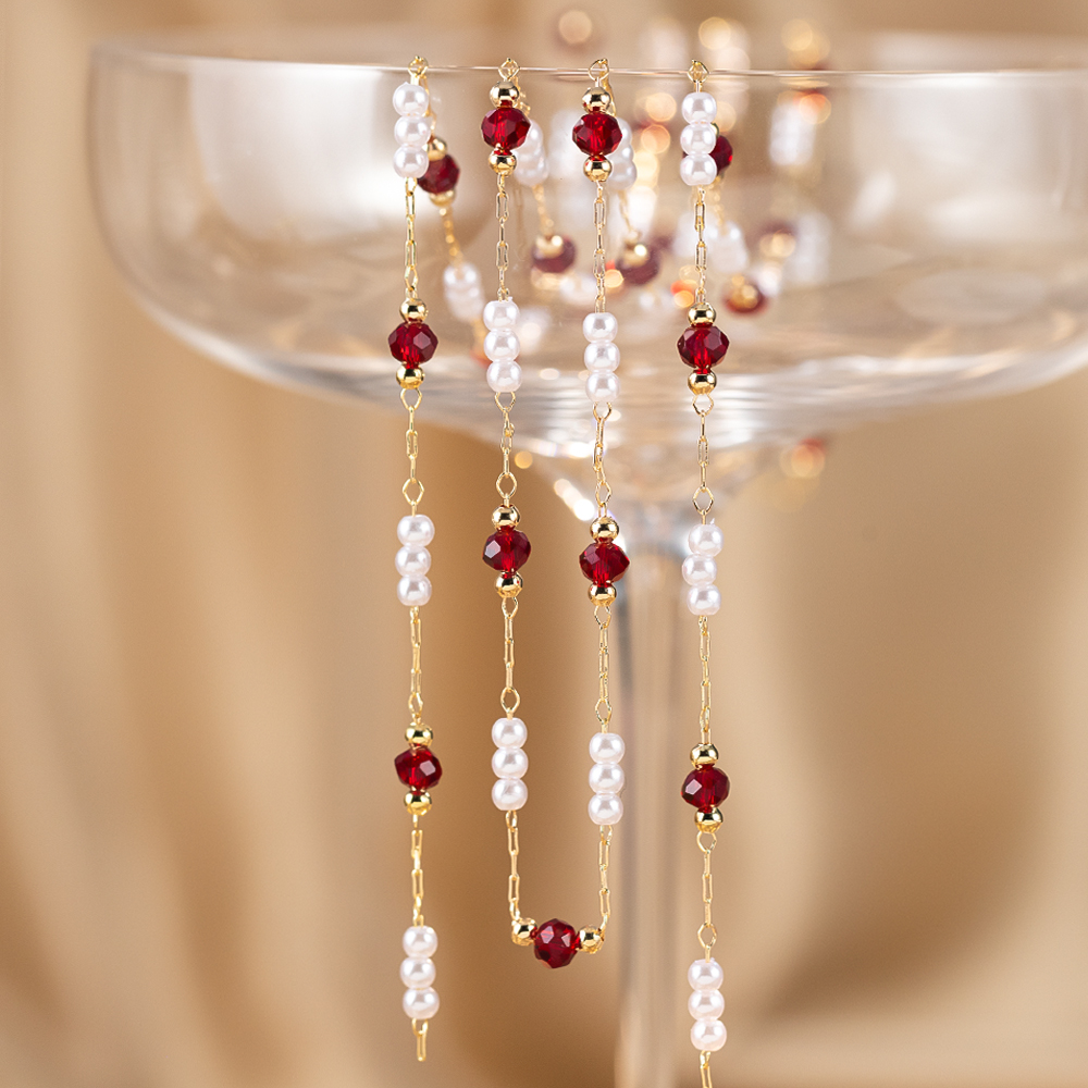 50cm/100cm Imitation Pearl Cop - đánh giá và giá Pearl Trim Chain