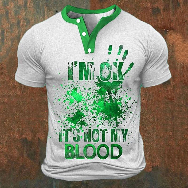 Funny 3D Letter Print Men's He - đánh giá và giá Embellish Knit