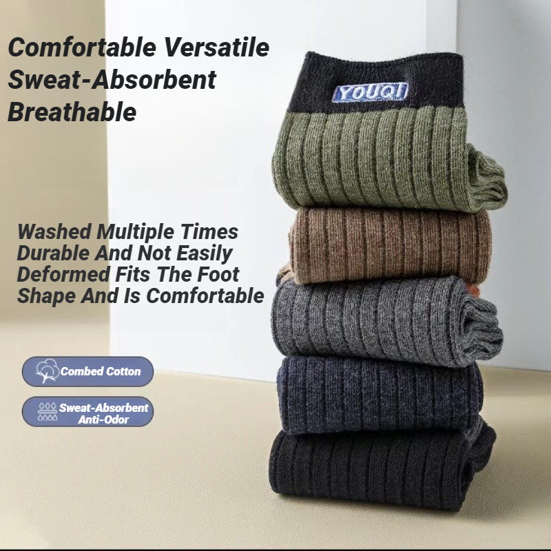 5 Pairs Men's Trendy Color Blo - đánh giá và giá Embellish Knit