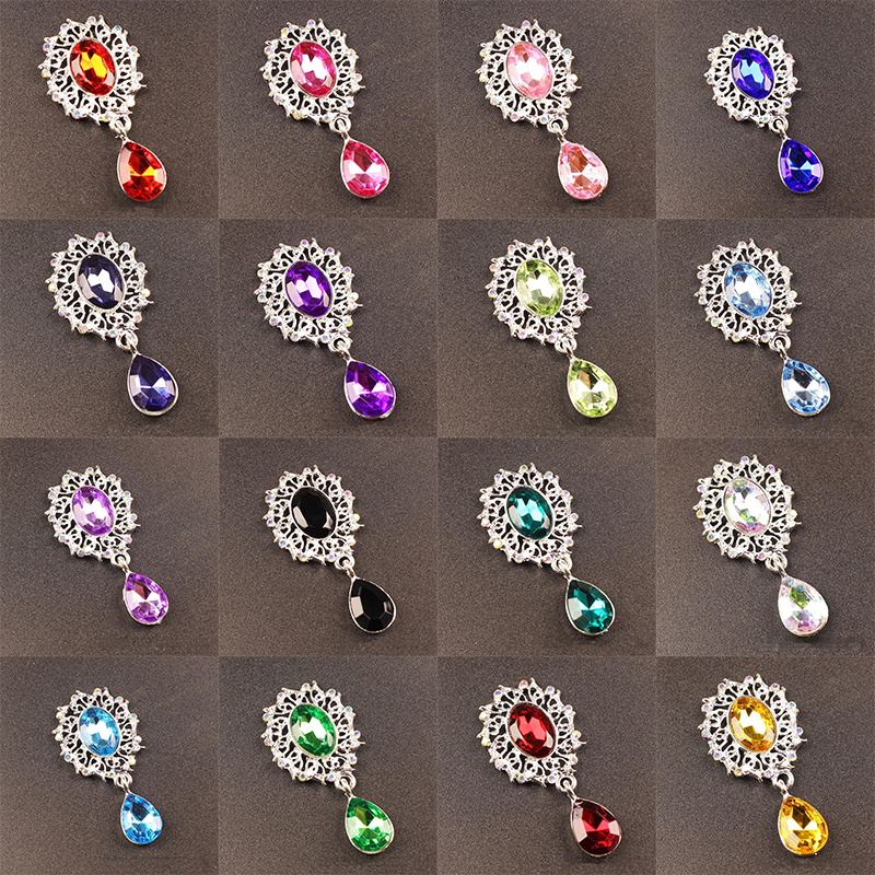 5Pcs Water Droplets Brooch Acc - đánh giá và giá Sew On Rhinestone