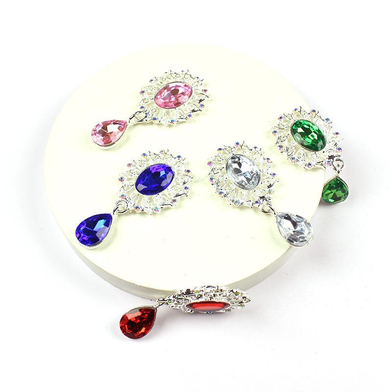 5Pcs Water Droplets Brooch Acc - đánh giá và giá Sew On Rhinestone