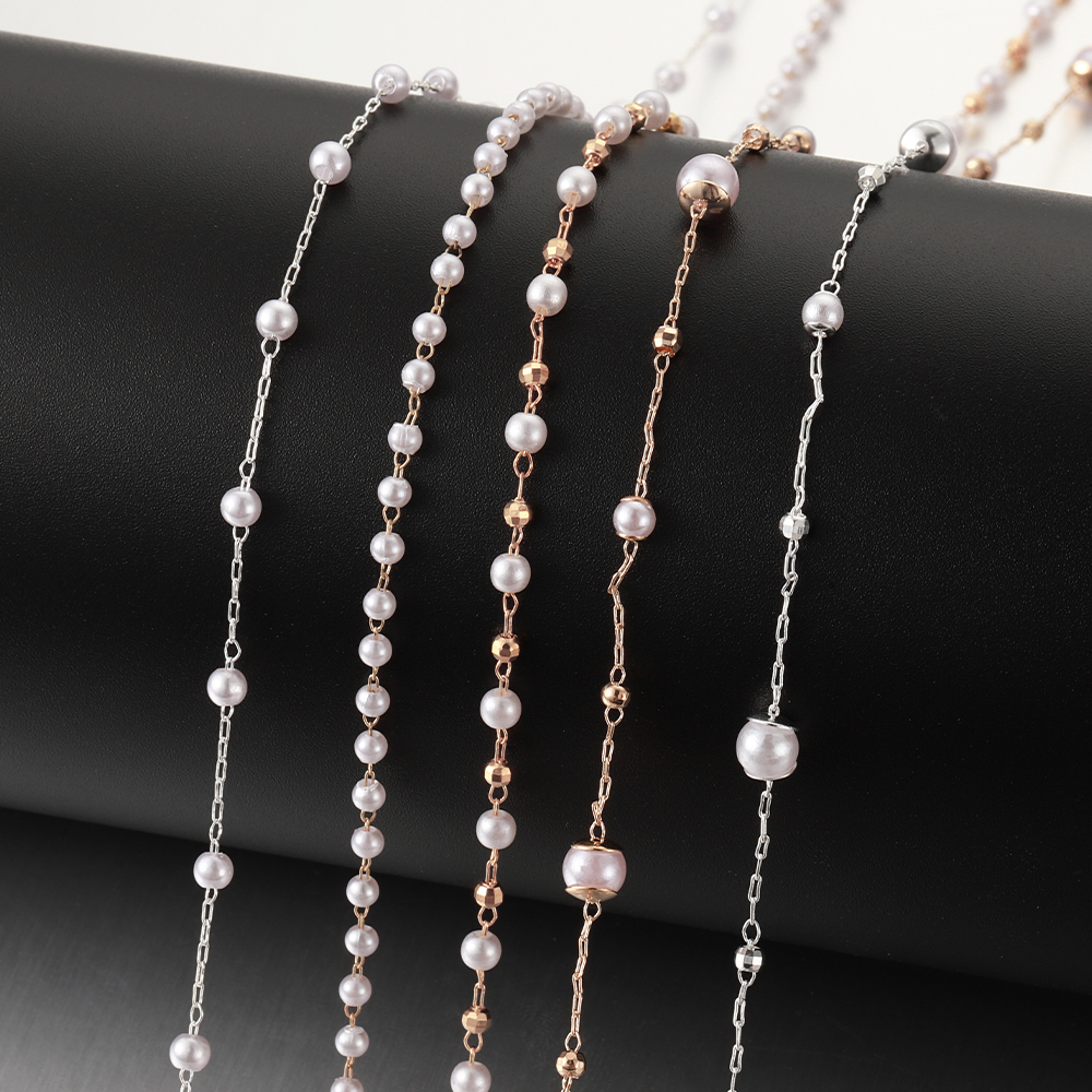 1 Meter Beaded Imitation Pearl - đánh giá và giá Pearl Trim Chain