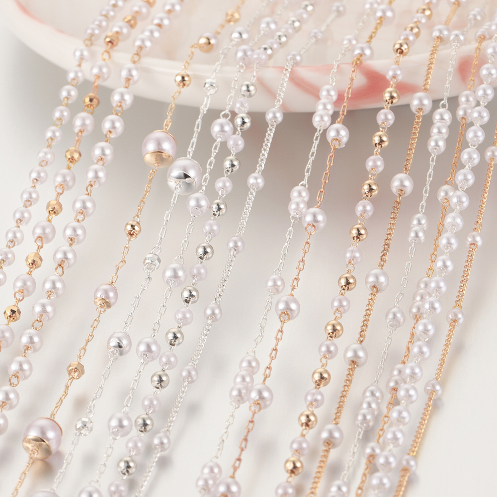 1 Meter Beaded Imitation Pearl - đánh giá và giá Pearl Trim Chain