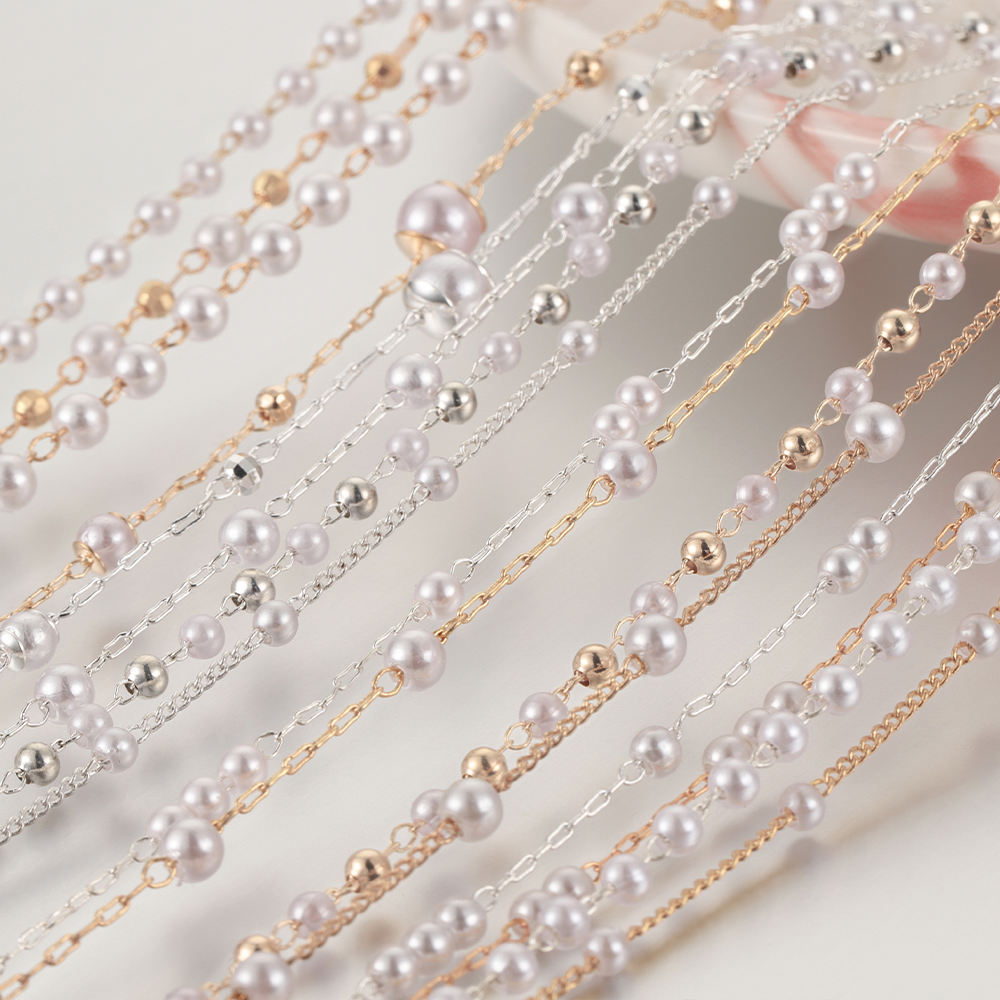 1 Meter Beaded Imitation Pearl - đánh giá và giá Pearl Trim Chain
