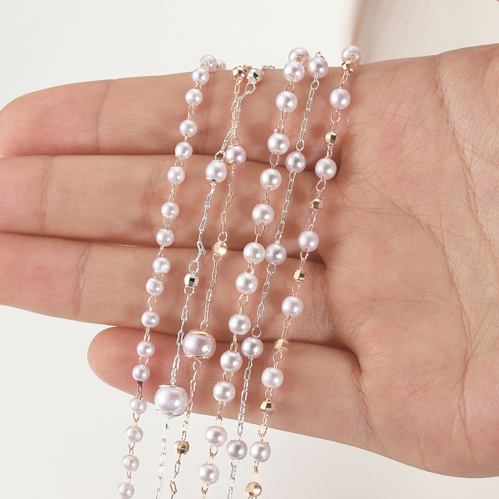 1 Meter Beaded Imitation Pearl - đánh giá và giá Pearl Trim Chain